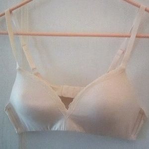 Samantha Chang Nude Silk Bra